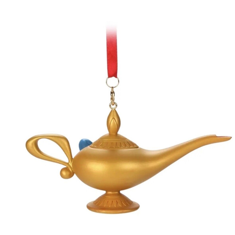 Disney Sketchbook Aladdin Genie Lamp Christmas Tree Ornament New with Tag - Picture 2 of 2